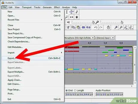 Alisin ang Hindi Kinakailangan na Audio sa Audacity Hakbang 4