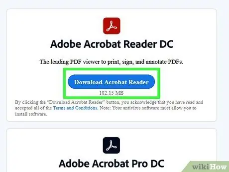 Nainstalujte si Adobe Acrobat Reader Krok 2