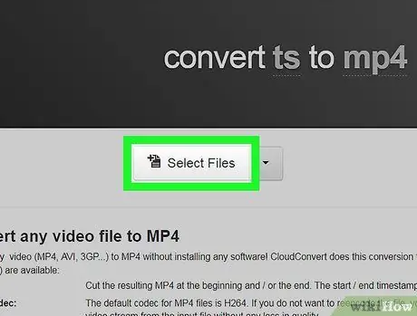 Convertir Ts en MP4 sur PC ou Mac Étape 2