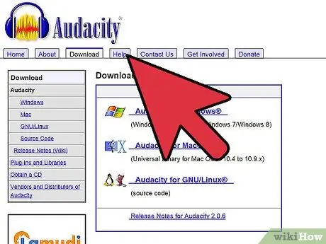 Neem een podcast op met Audacity Stap 1