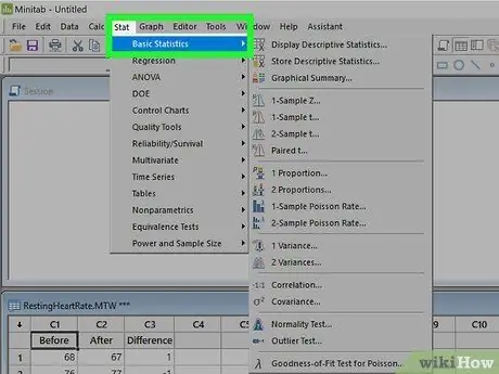 Minitab Addım 5 -dən istifadə edin