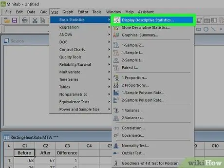 Gunakan Minitab Langkah 6