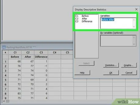 Minitab Addım 7 istifadə edin