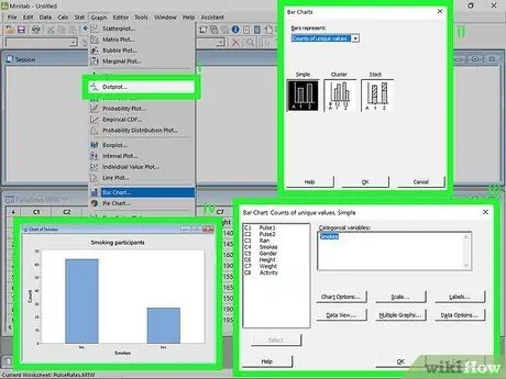 Gunakan Minitab Langkah 14