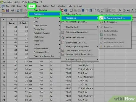 Gebruik Minitab Stap 18