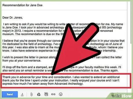 ขอจดหมายแนะนำจากศาสตราจารย์ของคุณทางอีเมล ขั้นตอนที่ 10