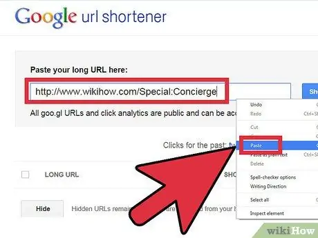 Shorten a URL Step 4