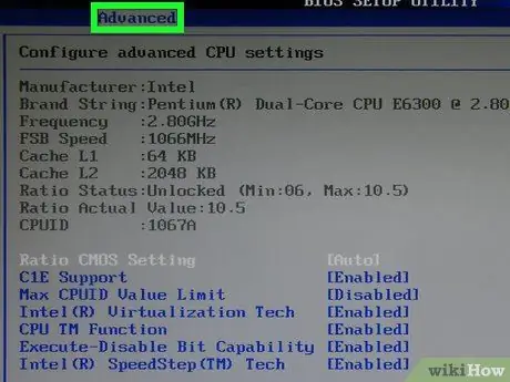 Lov tes taw BIOS Memory Options Kauj Ruam 5