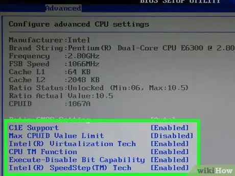 Nonaktifkan Opsi Memori BIOS Langkah 6