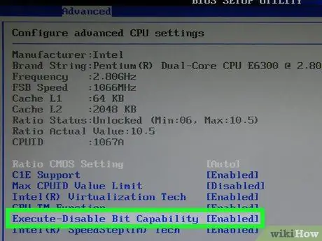 BIOS-geheugenopties uitschakelen Stap 7