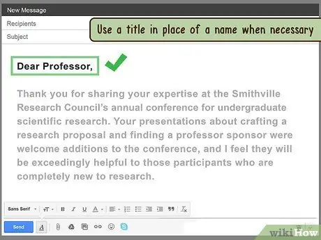 Ξεκινήστε ένα επίσημο μήνυμα ηλεκτρονικού ταχυδρομείου Βήμα 8
