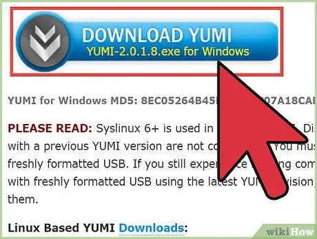 Create a Multi Boot USB Drive with Yumi Step 1