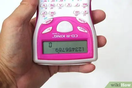 Escreva palavras com uma calculadora, etapa 1