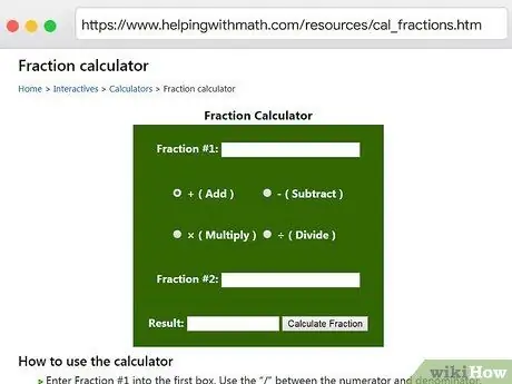 เขียนเศษส่วนในเครื่องคิดเลข ขั้นตอนที่ 6