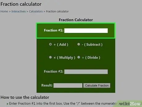 Écrire des fractions sur une calculatrice Étape 7