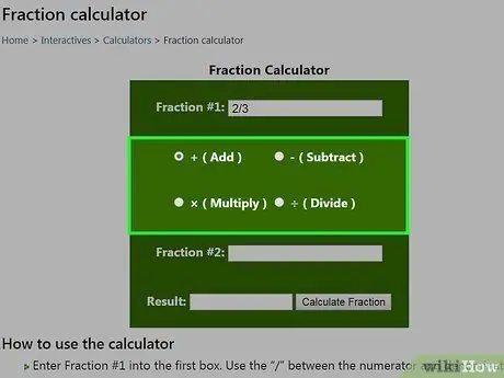 Écrire des fractions sur une calculatrice Étape 9