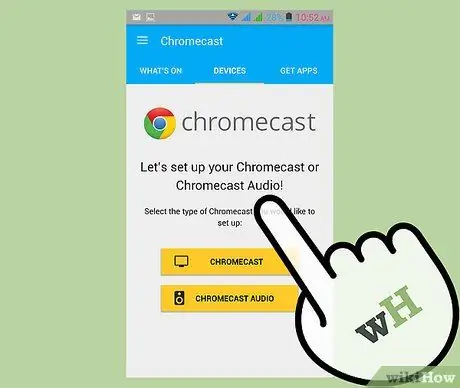 Iš naujo nustatykite „Chromecast“8 veiksmą