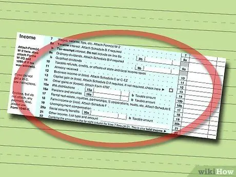 IRS Form 1040'ı doldurun 4. Adım