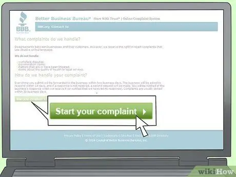 File a Complaint With the Better Business Bureau Online Step 3