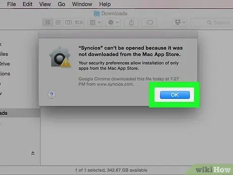 Installieren Sie Software von unsignierten Entwicklern auf einem Mac Schritt 3