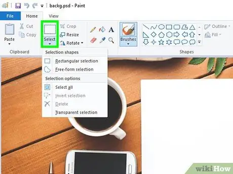 Uklonite bijelu pozadinu u programu Microsoft Paint Korak 28