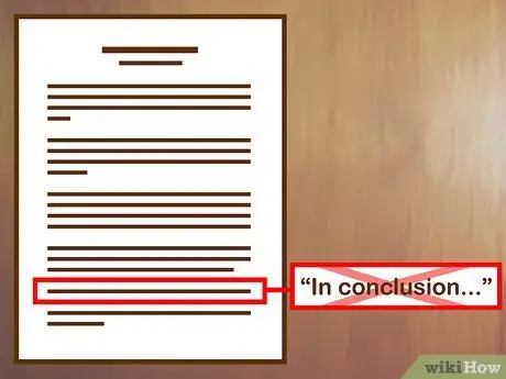 Start a Conclusion Step 2