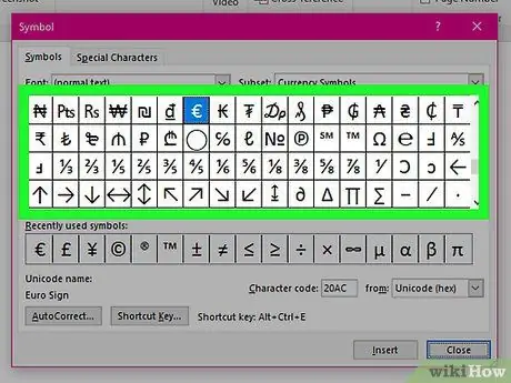 Wstaw symbole do dokumentu MS Word Krok 6