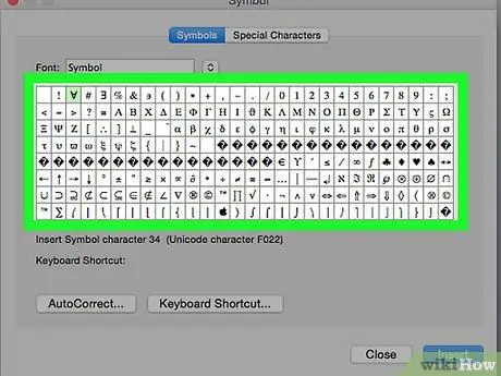 Sett inn symboler i et MS Word -dokument Trinn 13