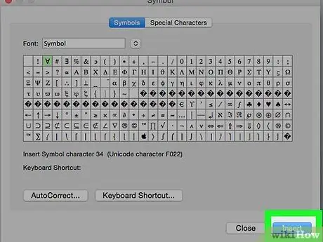 Voeg simbole in 'n MS Word -dokument Stap 14