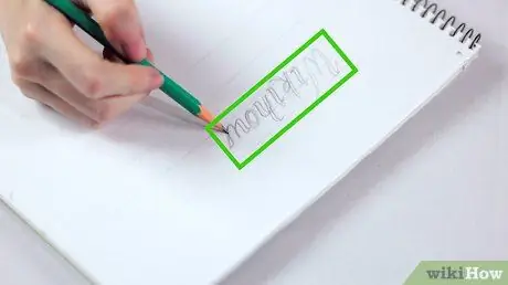 Kalligraphie schreiben Schritt 1