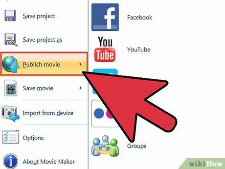 Izveidojiet video programmā Windows Movie Maker 12. darbība