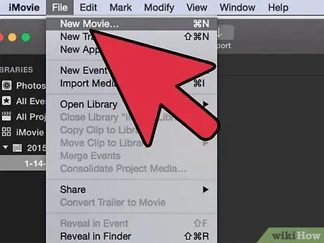 Membuat Video Menggunakan iMovie Langkah 3