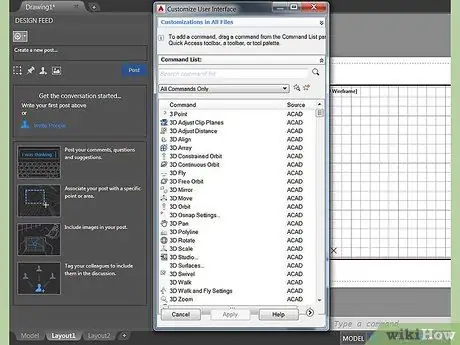 Sediakan Lukisan AutoCAD Langkah 4