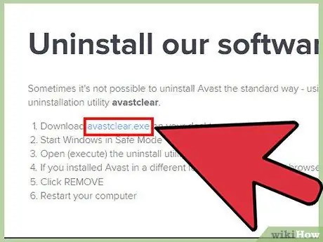 Usuń Avast Krok 4