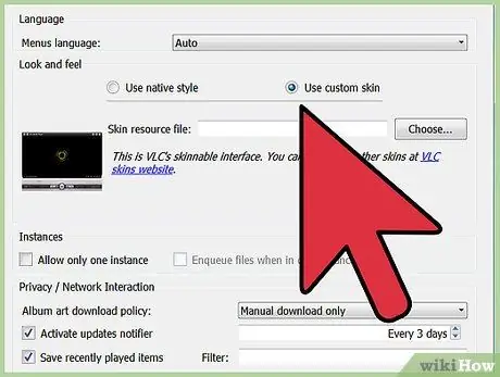 قم بتغيير المظهر في VLC Media Player الخطوة 7