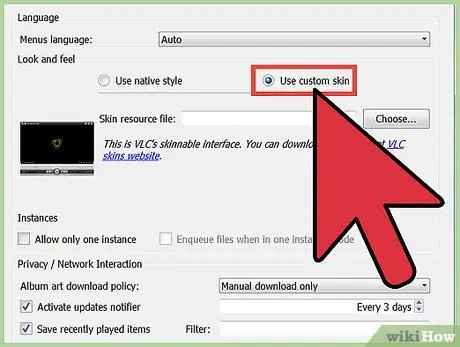 قم بتغيير المظهر في VLC Media Player الخطوة 8