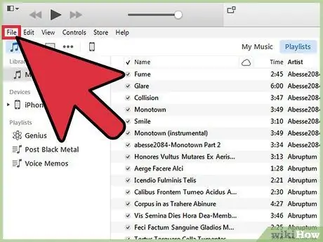 قم بتصدير قائمة تشغيل iTunes الخطوة 3