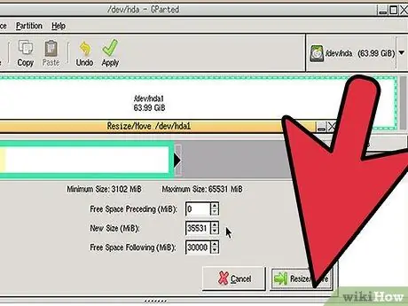 გამოიყენეთ Gparted ნაბიჯი 9