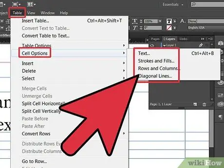 InDesign 13 -jadvalga jadval qo'shing