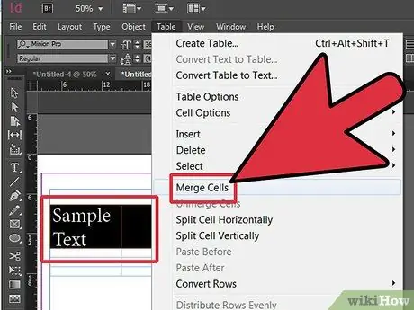 Tambah Jadual dalam Langkah 16 InDesign