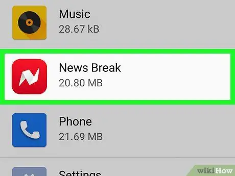 Vee die Newsbreak -app uit, stap 7