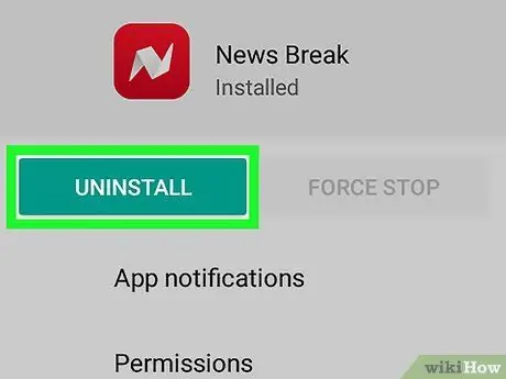 Izbrišite aplikaciju Newsbreak 8. korak