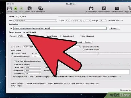 Gunakan HandBrake di Mac Langkah 4