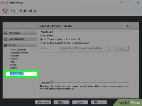 ลบโฆษณาป๊อปอัปใน Avira Antivir ขั้นตอนที่ 5