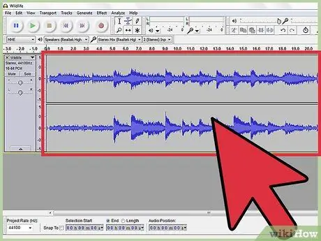 Ištraukite garsą iš MPEG vaizdo failo naudodami „Audacity“8 veiksmą