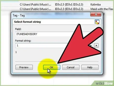 Mp3tag (Windows) ধাপ 8 এর সাথে iTunes- এ স্পষ্ট বা পরিষ্কার ট্যাগ যুক্ত করুন