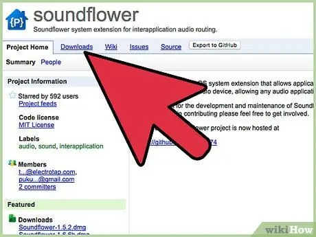 Nagraj dźwięk aplikacji za pomocą Soundflower Krok 1