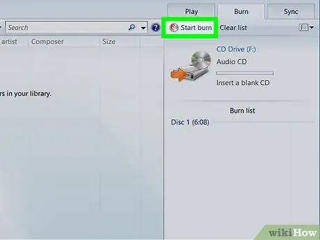 Kopieren oder Brennen einer CD mit Windows Media Player Schritt 15