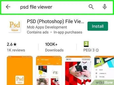 Otwórz plik PSD na Androidzie Krok 3