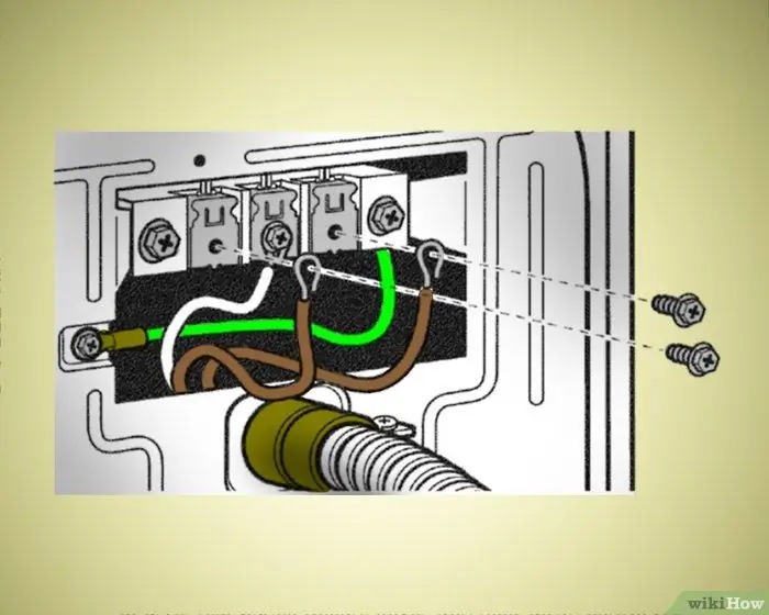 Zainstaluj elektryczną suszarkę Whirlpool Krok 20